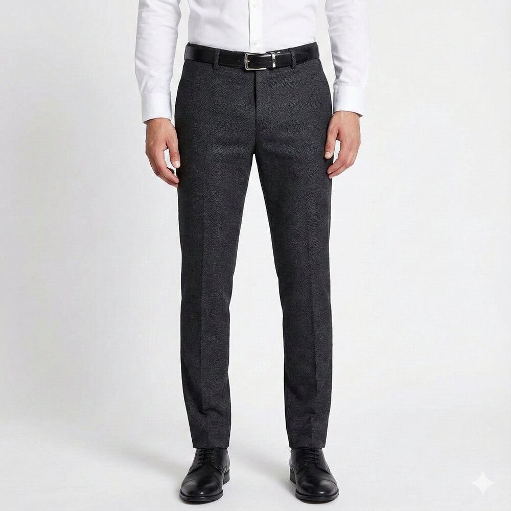 Zara Men's Dark Charcoal Skinny Dress Pants